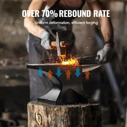 GZL66 - Durable Cast Steel Anvil 10.35" for Blacksmithing, 66Lbs