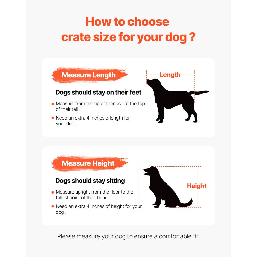 HFWDC03-03 - Elegant 38in Indoor Wooden Dog Crate with Dual Doors