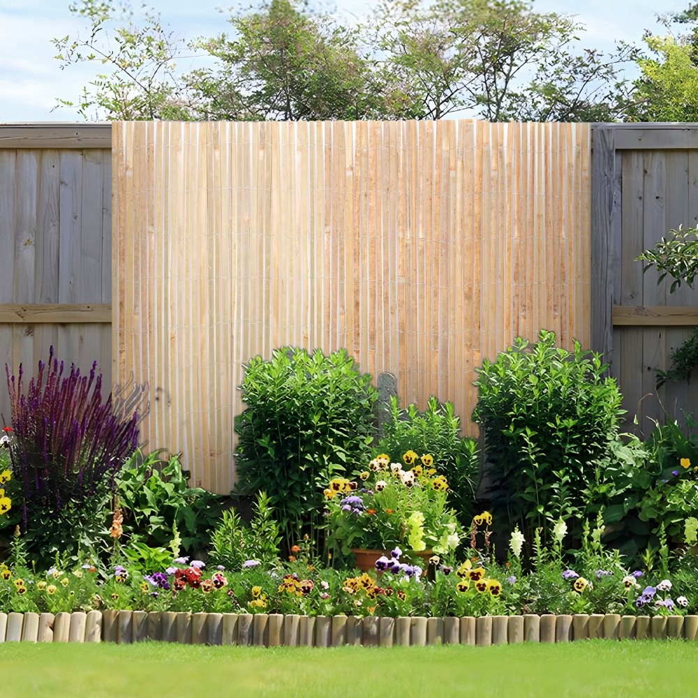JA-A126F - 6ft Bamboo Privacy Screen with Rust-Proof Steel Wiring