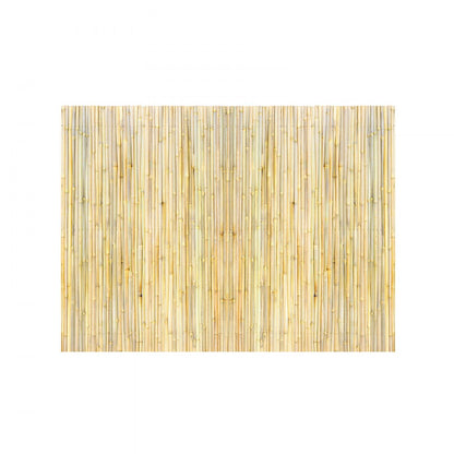 JA-A127A - Natural Bamboo Rolled Fence with Durable Steel Connections