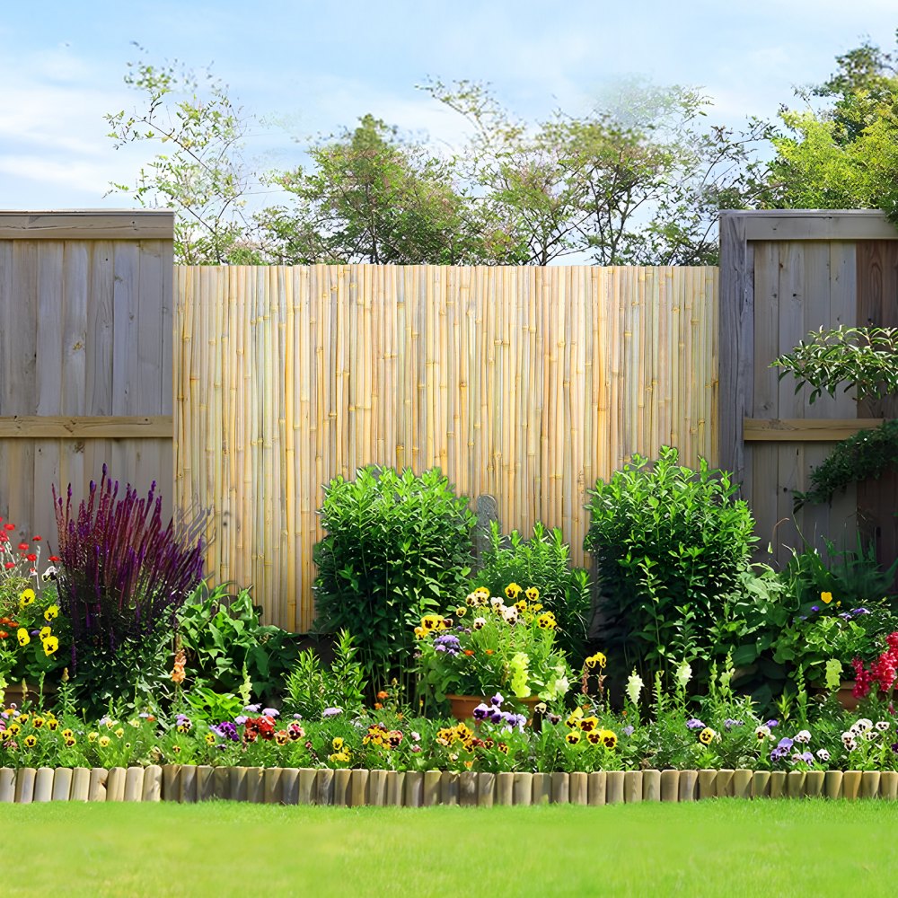 JA-A127B - Durable 100% Bamboo Rolled Fence for Privacy and Style