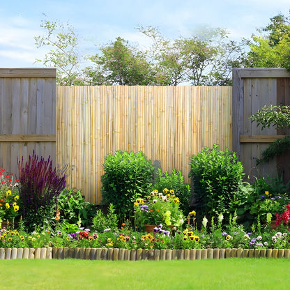 JA-A127B - Durable 100% Bamboo Rolled Fence for Privacy and Style