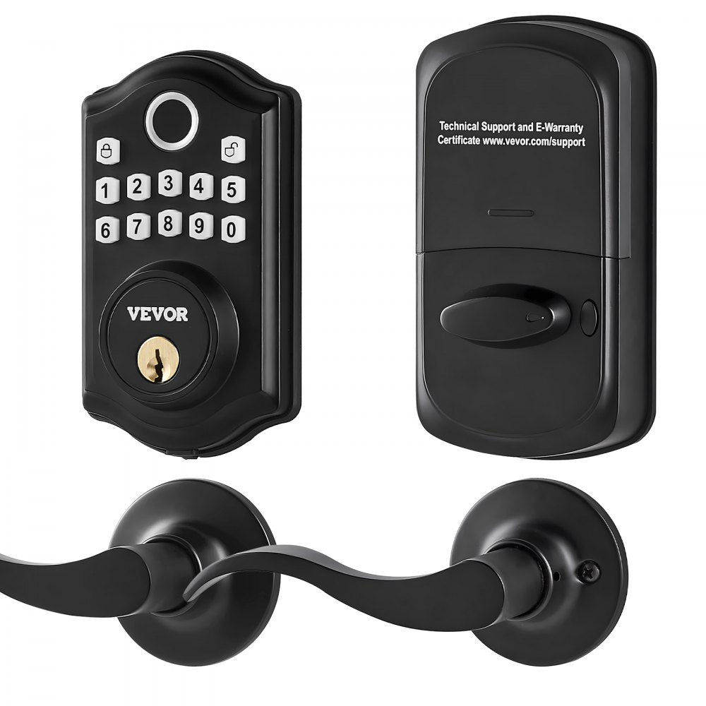 DS10Pro+L - VEVOR Biometric Fingerprint Door Lock with 300 Passcodes