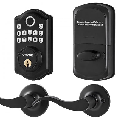 DS10Pro+L - VEVOR Biometric Fingerprint Door Lock with 300 Passcodes