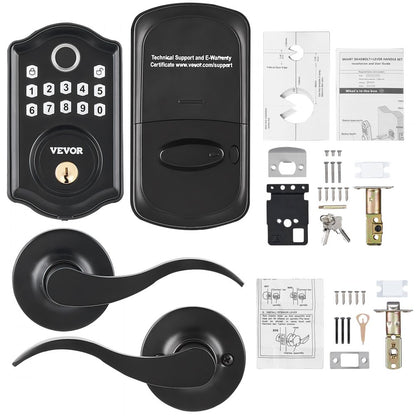 DS10Pro+L - VEVOR Biometric Fingerprint Door Lock with 300 Passcodes