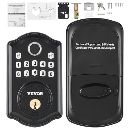 DS10Pro - Waterproof Fingerprint Door Lock with 300 Passcodes for Easy Access