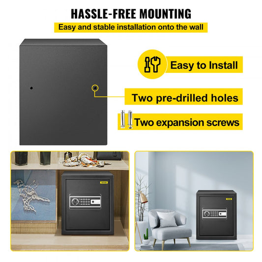 010994886079 - 1.7 CU.FT Steel Safe with Fingerprint & Digital Access