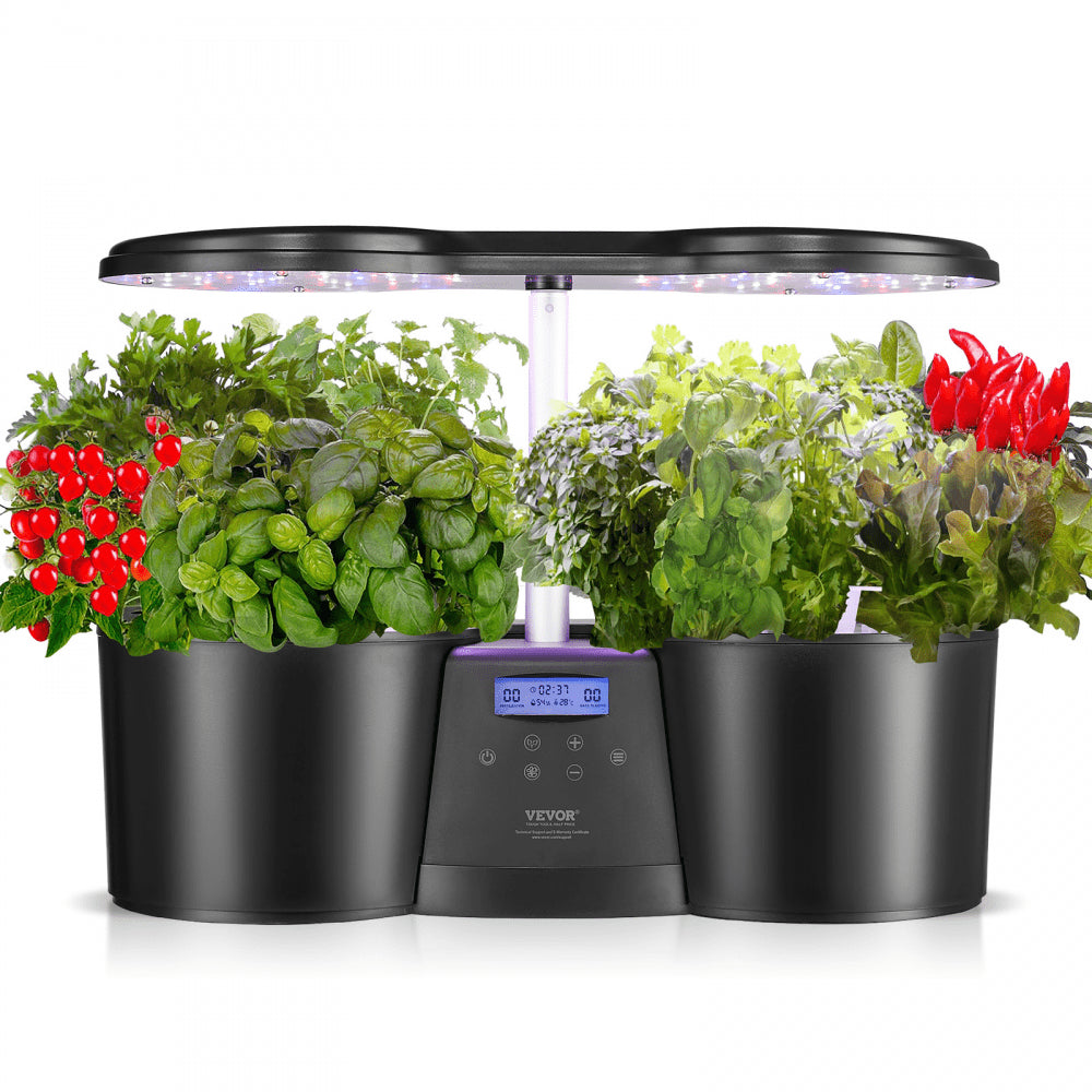 S12C - VEVOR 12-Pod Indoor Hydroponics System with LED Grow Light