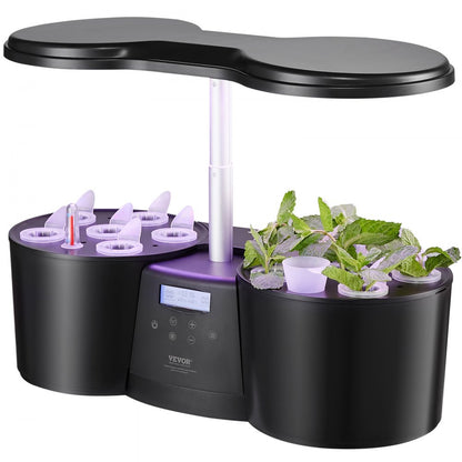 S12C - VEVOR 12-Pod Indoor Hydroponics System with LED Grow Light