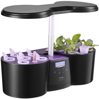 S12C - VEVOR 12-Pod Indoor Hydroponics System with LED Grow Light