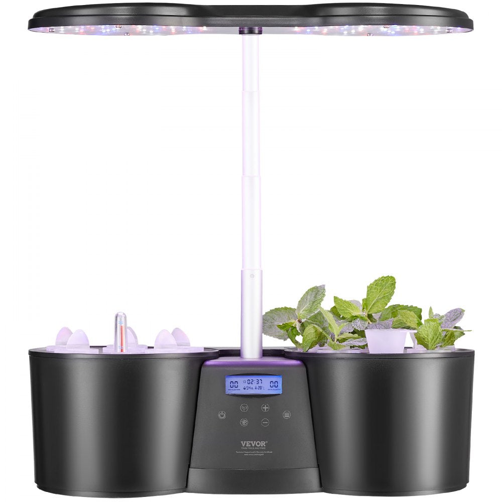 S12C - VEVOR 12-Pod Indoor Hydroponics System with LED Grow Light