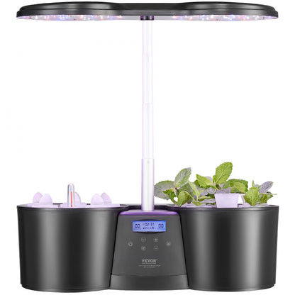 S12C - VEVOR 12-Pod Indoor Hydroponics System with LED Grow Light