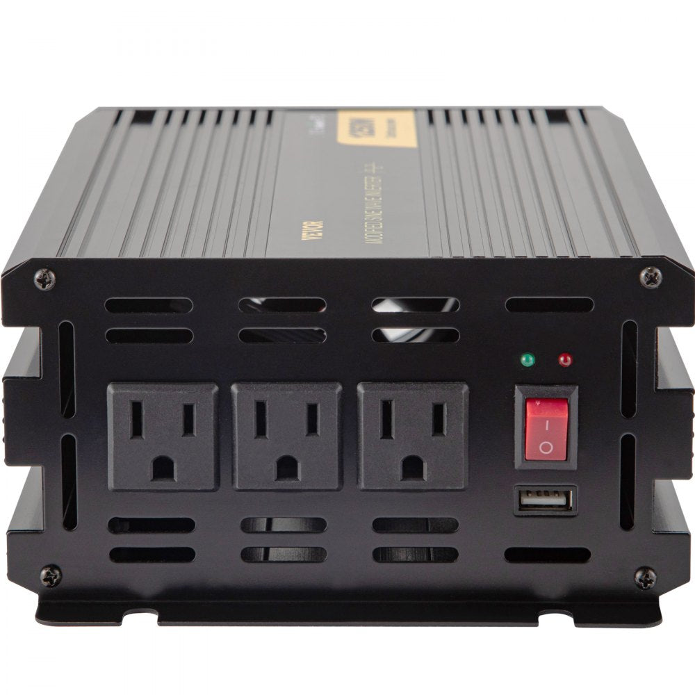 GYM-1250W - Durable 1250W VEVOR Inverter with LCD Control for RV & Solar