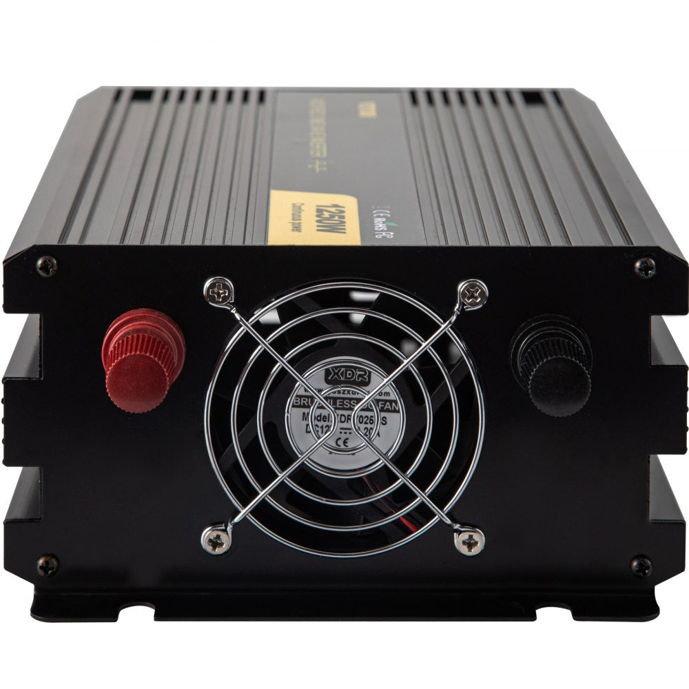 GYM-1250W - Durable 1250W VEVOR Inverter with LCD Control for RV & Solar