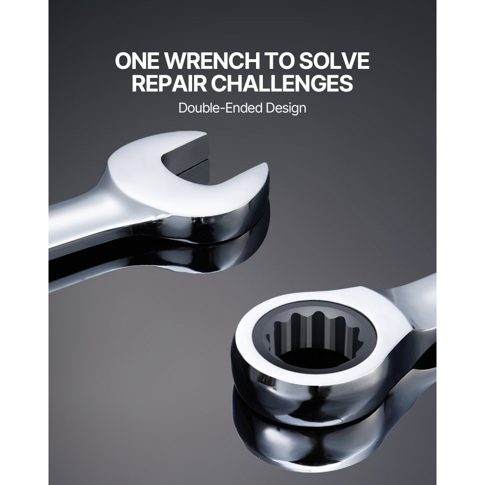 J0016H - 16-Piece Chrome Vanadium Wrench Set, 8mm to 24mm Range