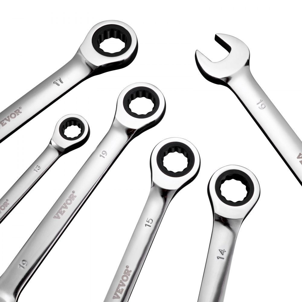 J0016H - 16-Piece Chrome Vanadium Wrench Set, 8mm to 24mm Range