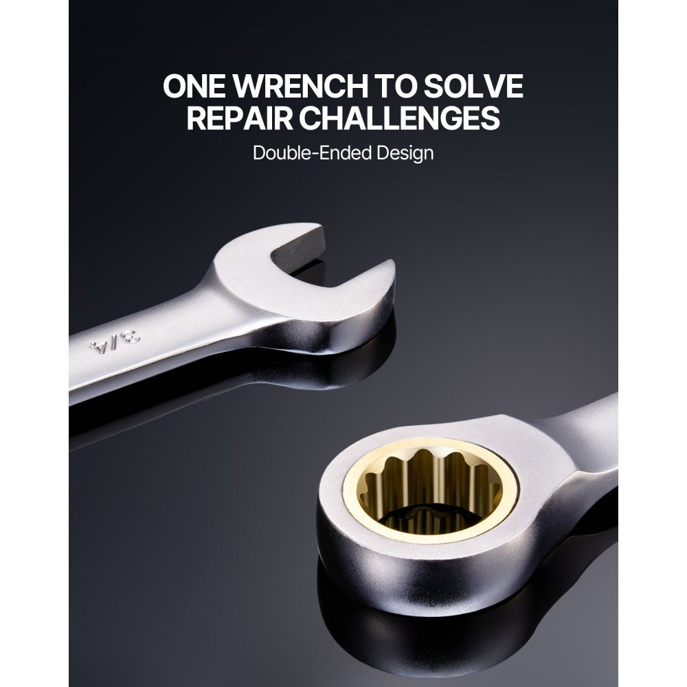 J0024H - 24-Piece SAE/Metric Wrench Set with 72-Tooth Ratchet