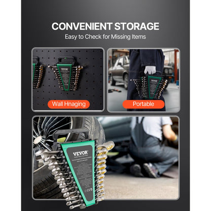 J0024H - 24-Piece SAE/Metric Wrench Set with 72-Tooth Ratchet