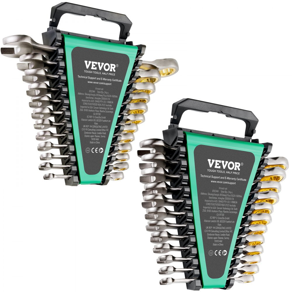 J0024H - 24-Piece SAE/Metric Wrench Set with 72-Tooth Ratchet