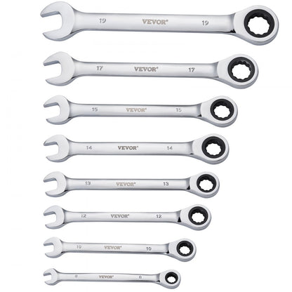 J0030H - 30-Piece Durable Wrench Set with 72-Tooth Ratchet, Metric & SAE