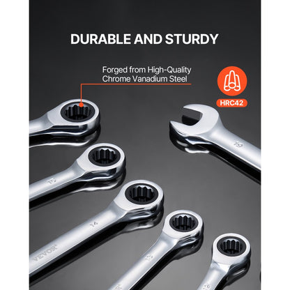 J008H - 8-Piece Metric Wrench Set for Efficient Automotive Repairs