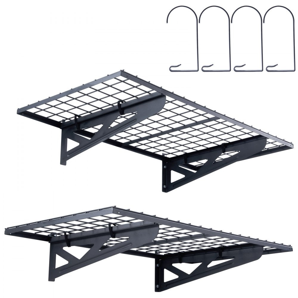 ML2448 - Metal Garage Wall Shelving, 251 lbs Capacity, Easy Installation
