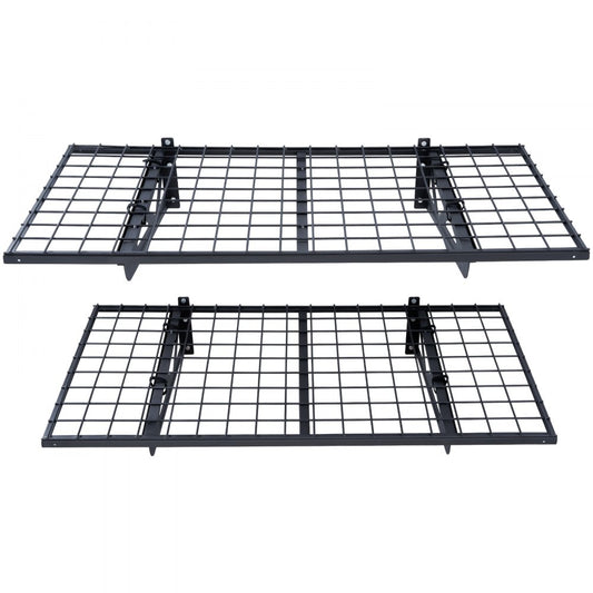 ML2448 - Metal Garage Wall Shelving, 251 lbs Capacity, Easy Installation