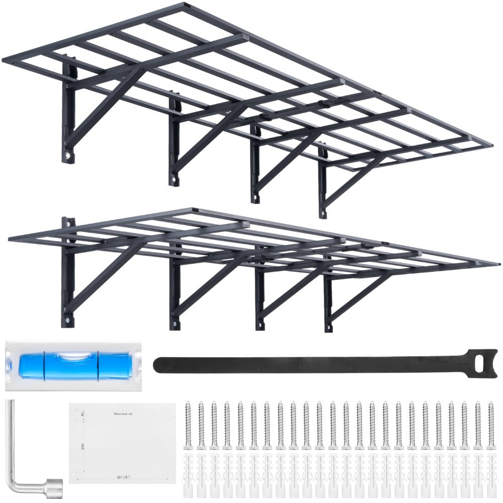 HL2472 - Heavy-Duty Metal Wall Shelving for 800 lbs Storage