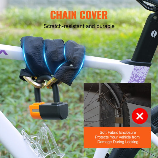 82820 - 100cm VEVOR Heavy-Duty Bike Chain Lock for Enhanced Security