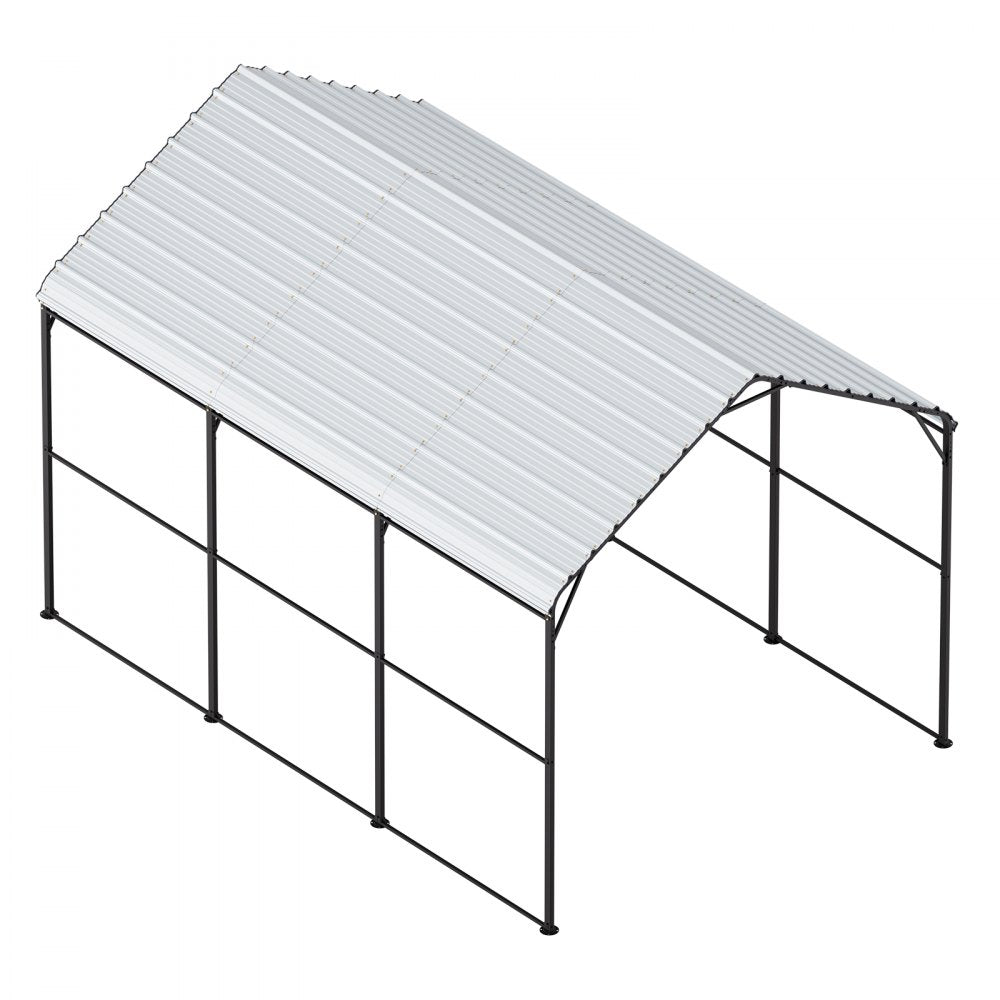 KD-TPQC-005-10x15ft - Heavy-Duty 10x15ft Carport with Q195 Steel Frame