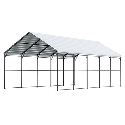 KD-TPQC-007-13x26ft - Durable 13x26ft Heavy-Duty Steel Carport Shelter