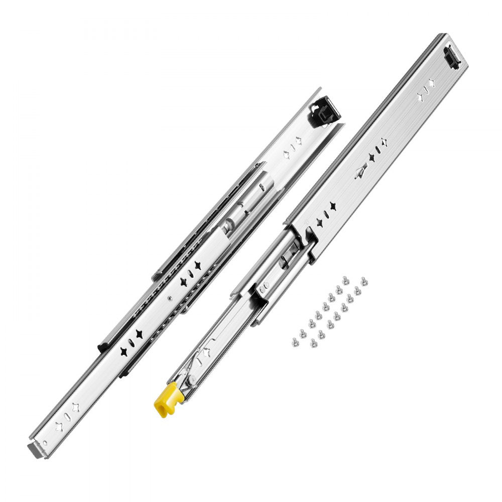 5301/5301Z-16" - Heavy-Duty Steel Drawer Slides with Locking Mechanism