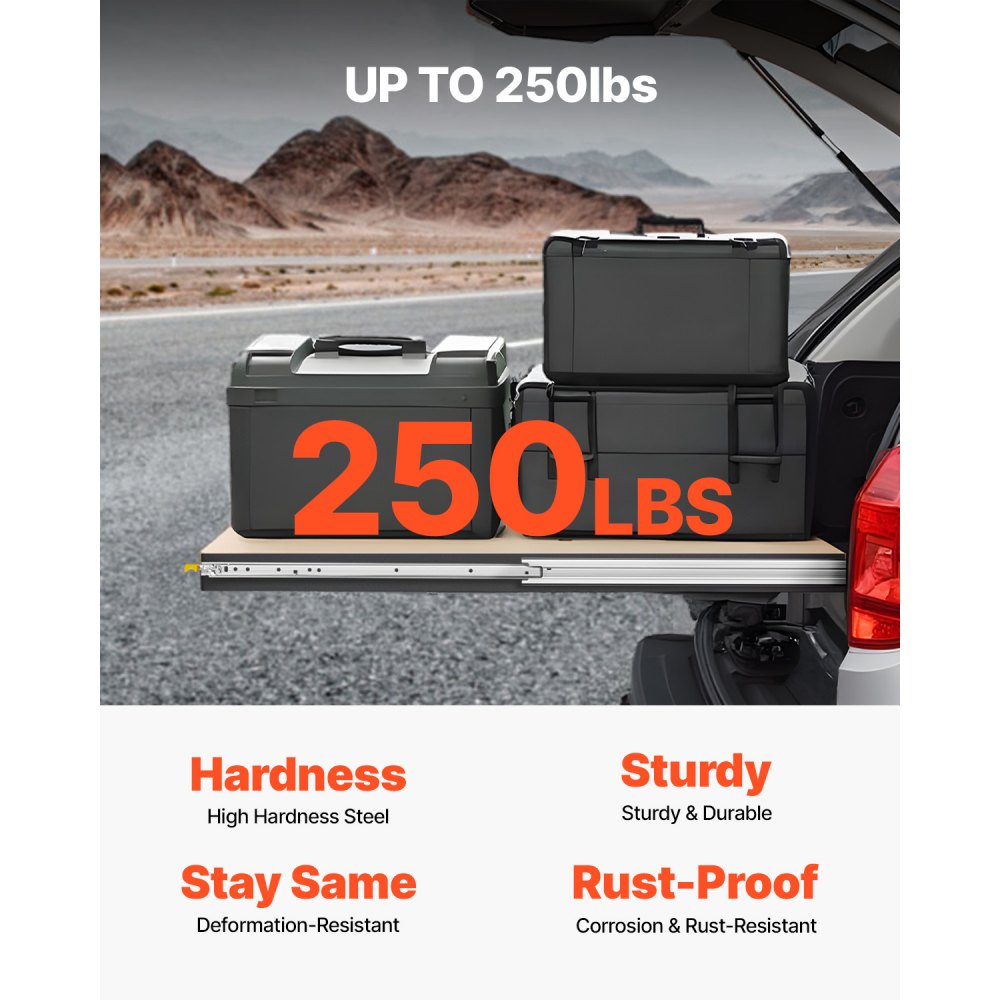 5301/5301Z-38" - Heavy-Duty Steel Drawer Slides, 250 lbs, Full Extension