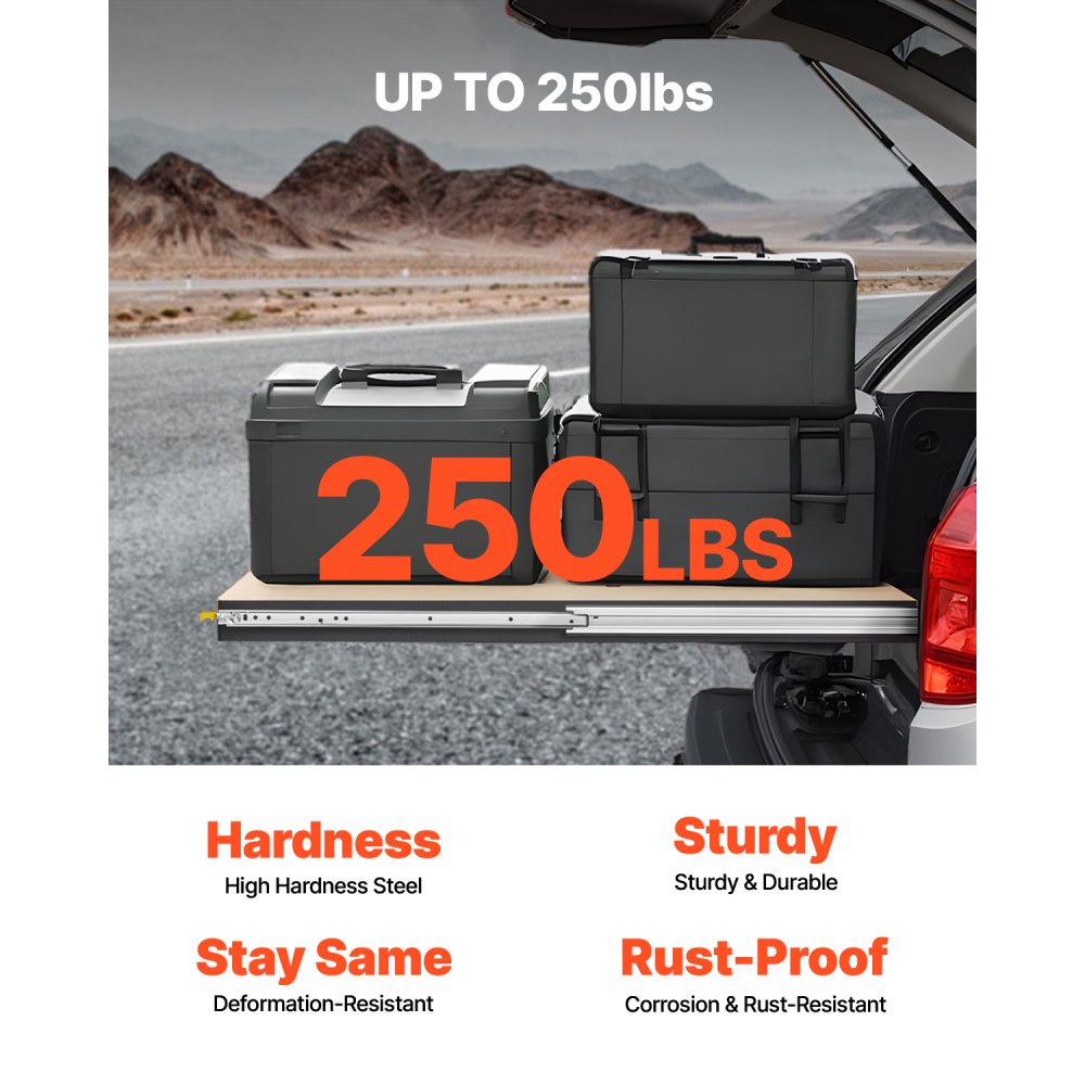 5301/5301Z-60 - 60" Steel Drawer Slides, 250 lbs Load Capacity