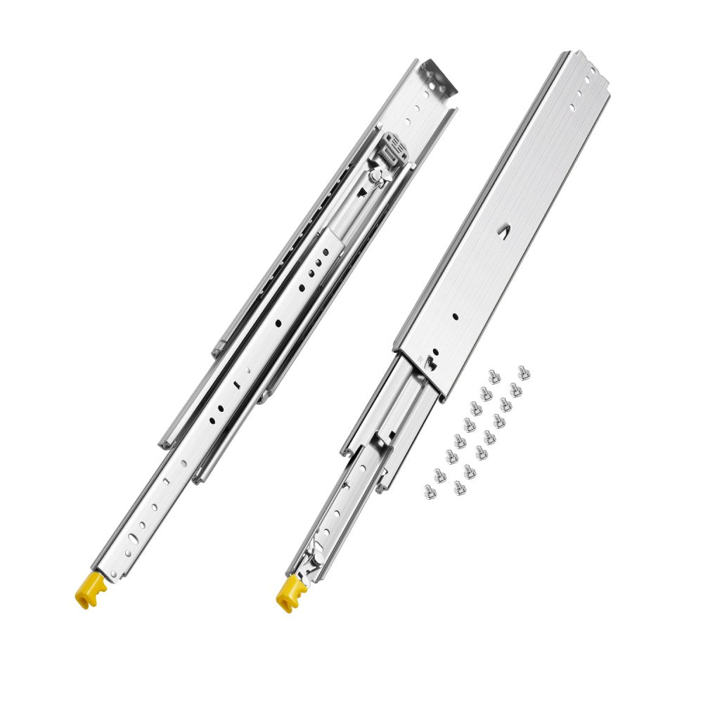 7601Z-22 - Heavy-Duty 23" Steel Drawer Slides, 500 lbs Capacity