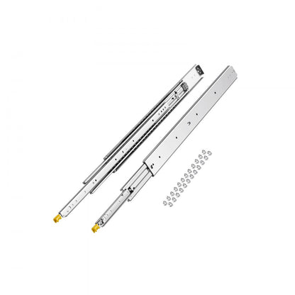 7601Z-36" - Heavy-Duty Steel Drawer Slides, Full Extension, 500lbs Capacity