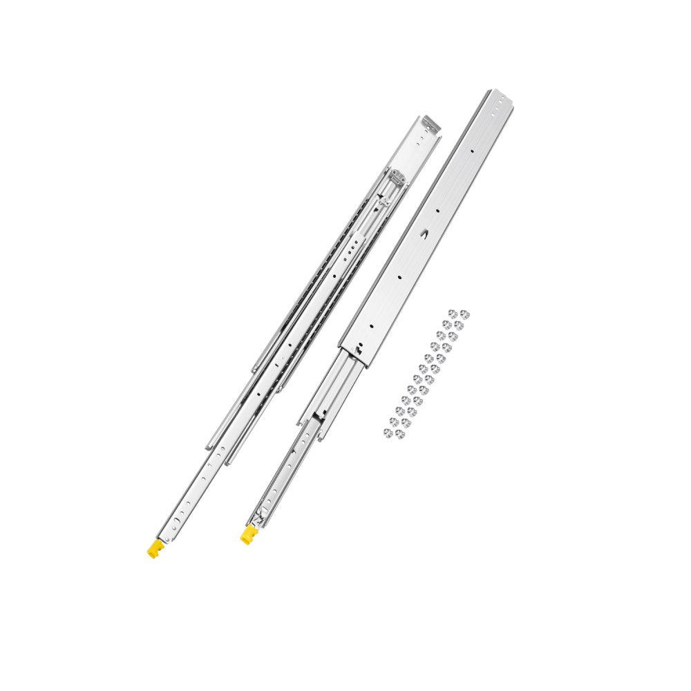7601Z-38" - Heavy-Duty 39" Steel Drawer Slides, 500 lbs Capacity