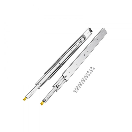 7601Z-40" - 500lbs Heavy-Duty Steel Drawer Slides with Dual-Locking Mechanism