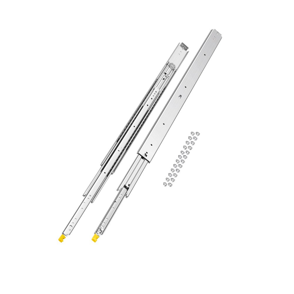 7601Z-44 - Heavy-Duty 500 lbs Soft-Close Drawer Slides with Dual-Lock Mechanism