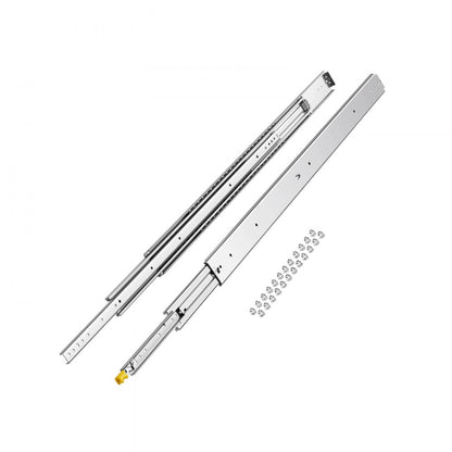 7601/7601Z-48" - Heavy-Duty Steel Drawer Slides, Full Extension 16-60 in