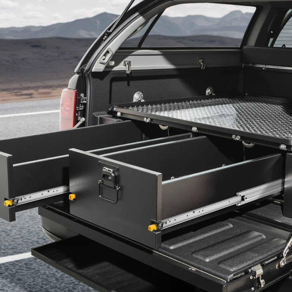 7601Z-52" - Heavy-Duty 500 lbs Drawer Slides with Dual Locking Feature