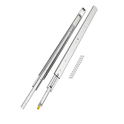 7601/7601Z-60" - Heavy-Duty 61" Steel Drawer Slides, 500 lbs Capacity