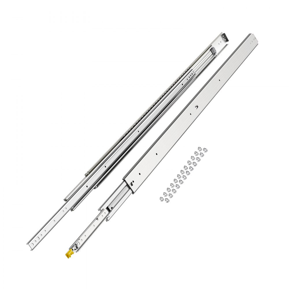 7601/7601Z-60" - Heavy-Duty 61" Steel Drawer Slides, 500 lbs Capacity