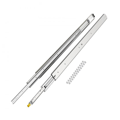 7601/7601Z-60" - Heavy-Duty 61" Steel Drawer Slides, 500 lbs Capacity