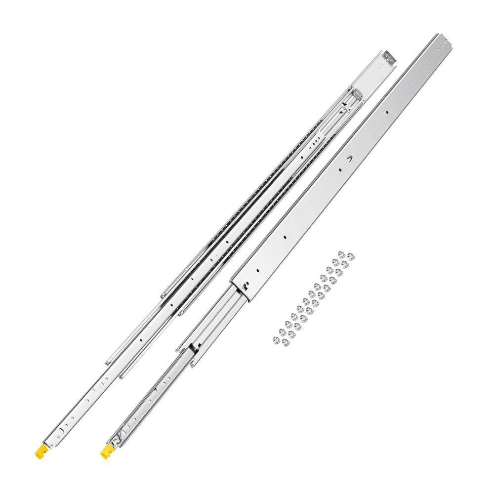 7601Z-60 - 3 in Steel Drawer Slides, 500 lbs Capacity, Full Extension