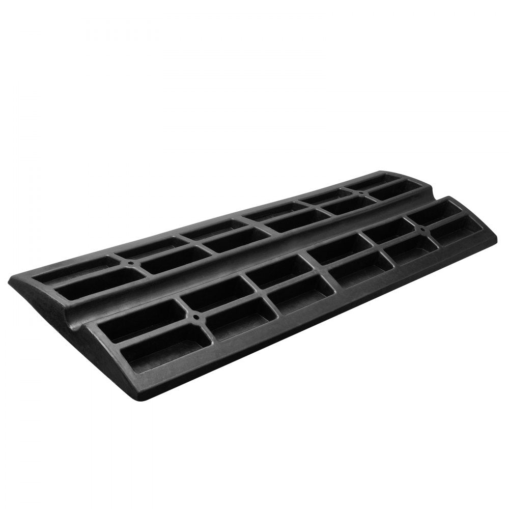 C03 - Heavy-Duty Rubber Curb Ramp, Non-Slip, Supports 33,069 lbs