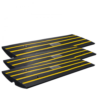 C03 - Heavy-Duty Rubber Curb Ramp for Steep Driveways, 33069 lbs Capacity