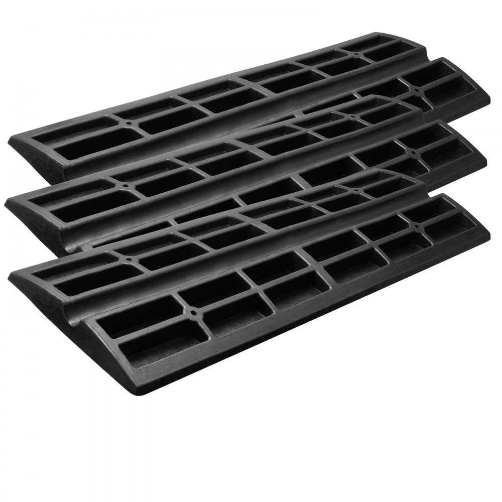 C03 - Heavy-Duty Rubber Curb Ramp for Steep Driveways, 33069 lbs Capacity