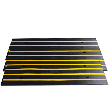 C03 - Heavy-Duty Rubber Curb Ramp for Steep Driveways, 33069 lbs Capacity