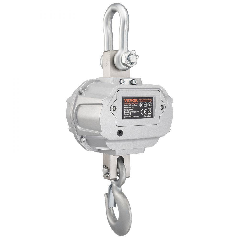 OCS-D - Heavy-Duty Digital Crane Scale, 6600 lb Capacity, Remote Control